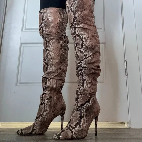 Jessica Simpson Over the Knee Stiletto Boots - Picture 3 of 5